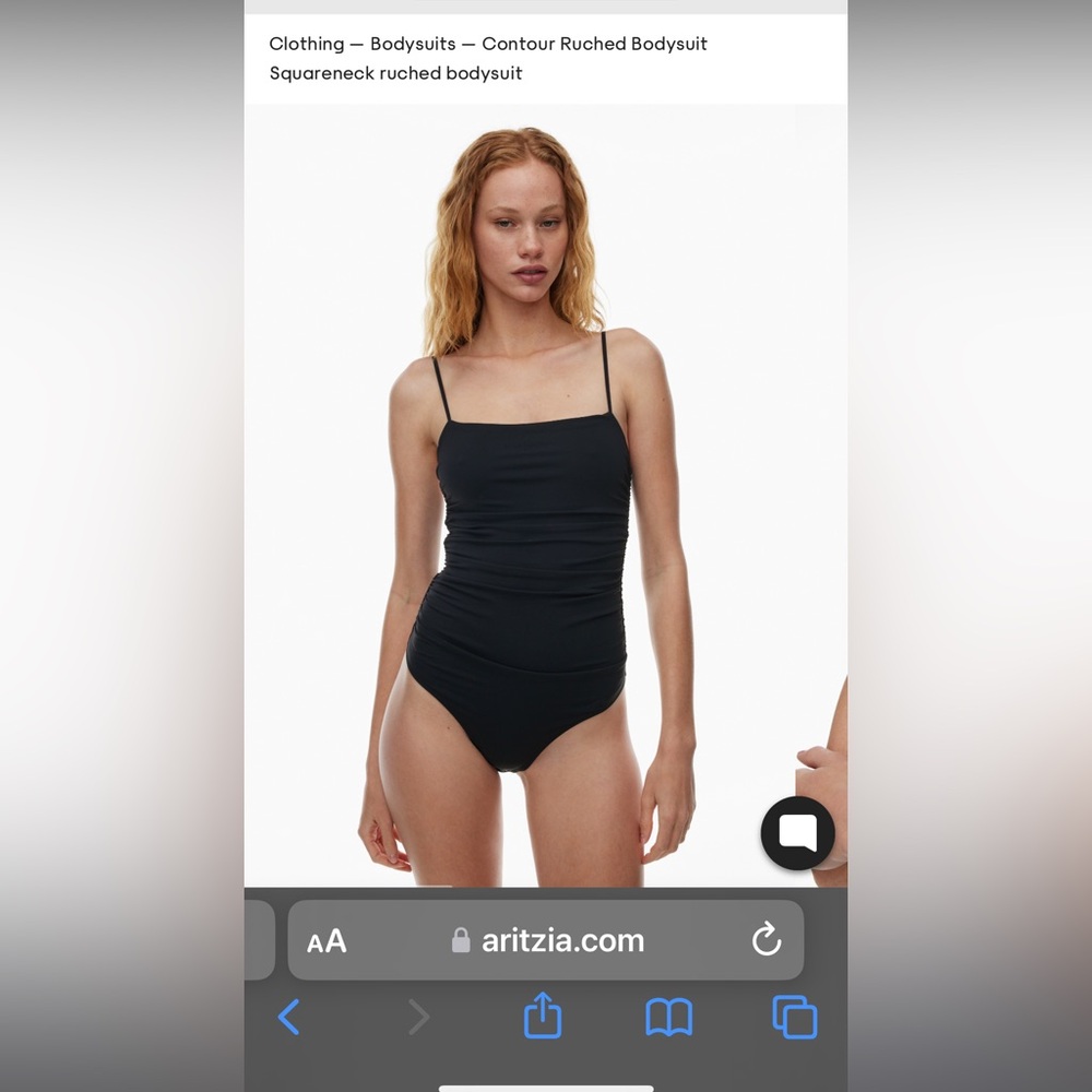 Aritzia contour ruched bodysuit
